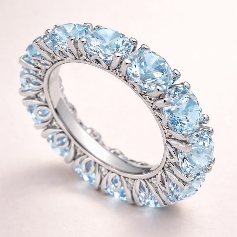 The Aquamarine Nymphéas Full Eternity