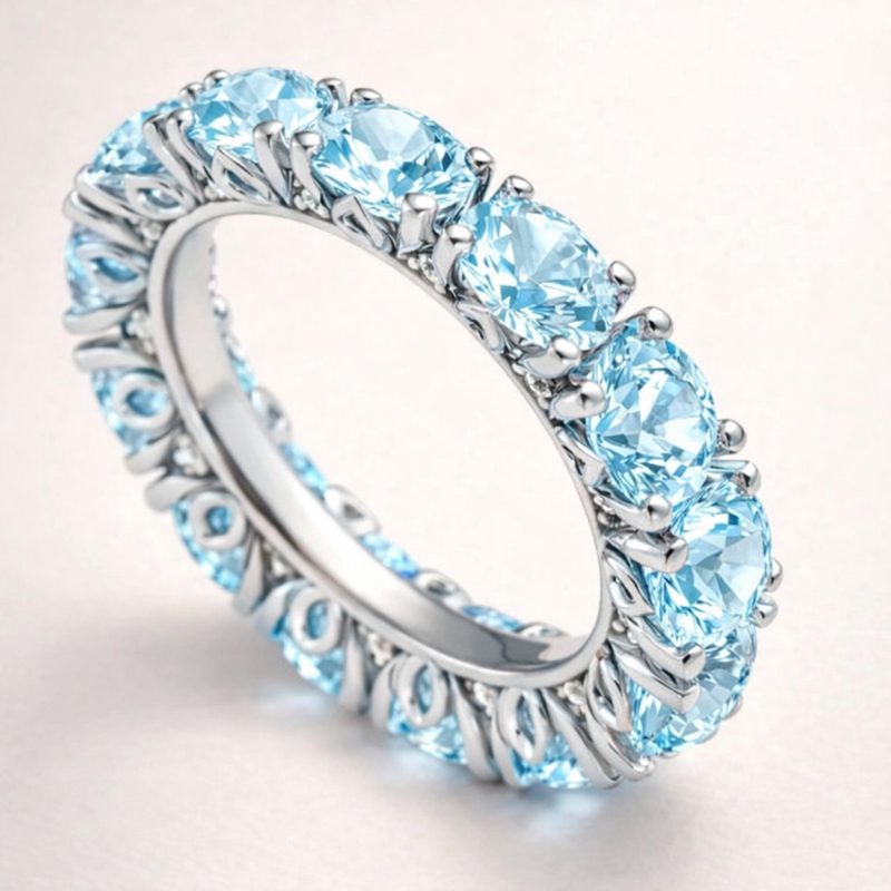 The Aquamarine Nymphéas Full Eternity