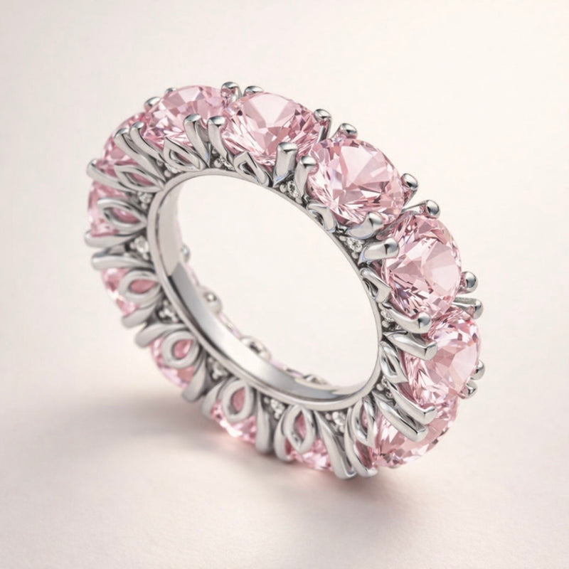 The Pink Sapphire Nymphéas Full Eternity