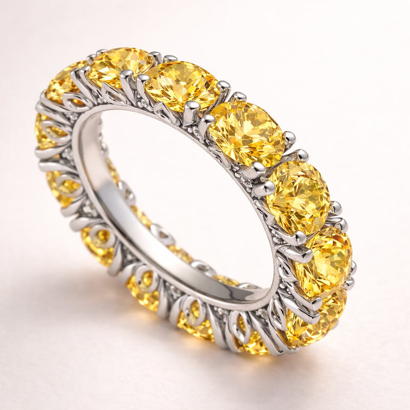 The Yellow Sapphire Nymphéas Full Eternity