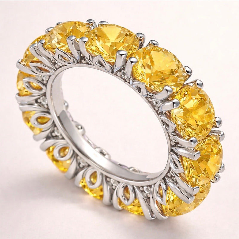 The Yellow Sapphire Nymphéas Full Eternity
